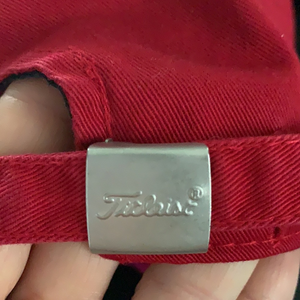Titleist Red Golf Adjustable Cap - image 6